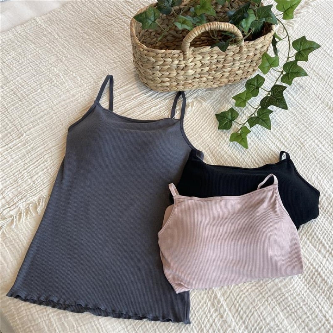 MUJI (無印良品) - 専用✨ヘンプコットン カップイン キャミソール 新大村駅前】夏のコーデの必需品！無印良品のカップ付きインナー｜無印